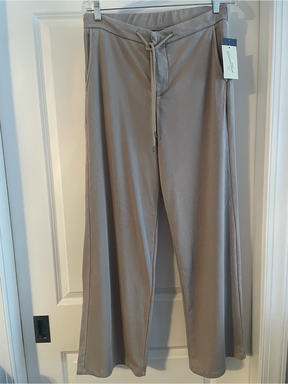 Universal Thread High -Rise Wide-Leg Drawstring Joggers — Taupe